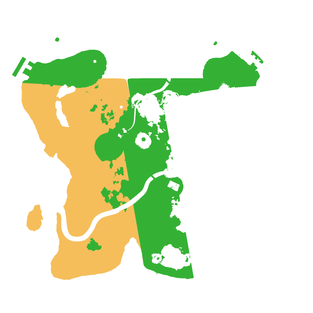 Biome Rust Map: Procedural Map, Size: 3000, Seed: 15419614