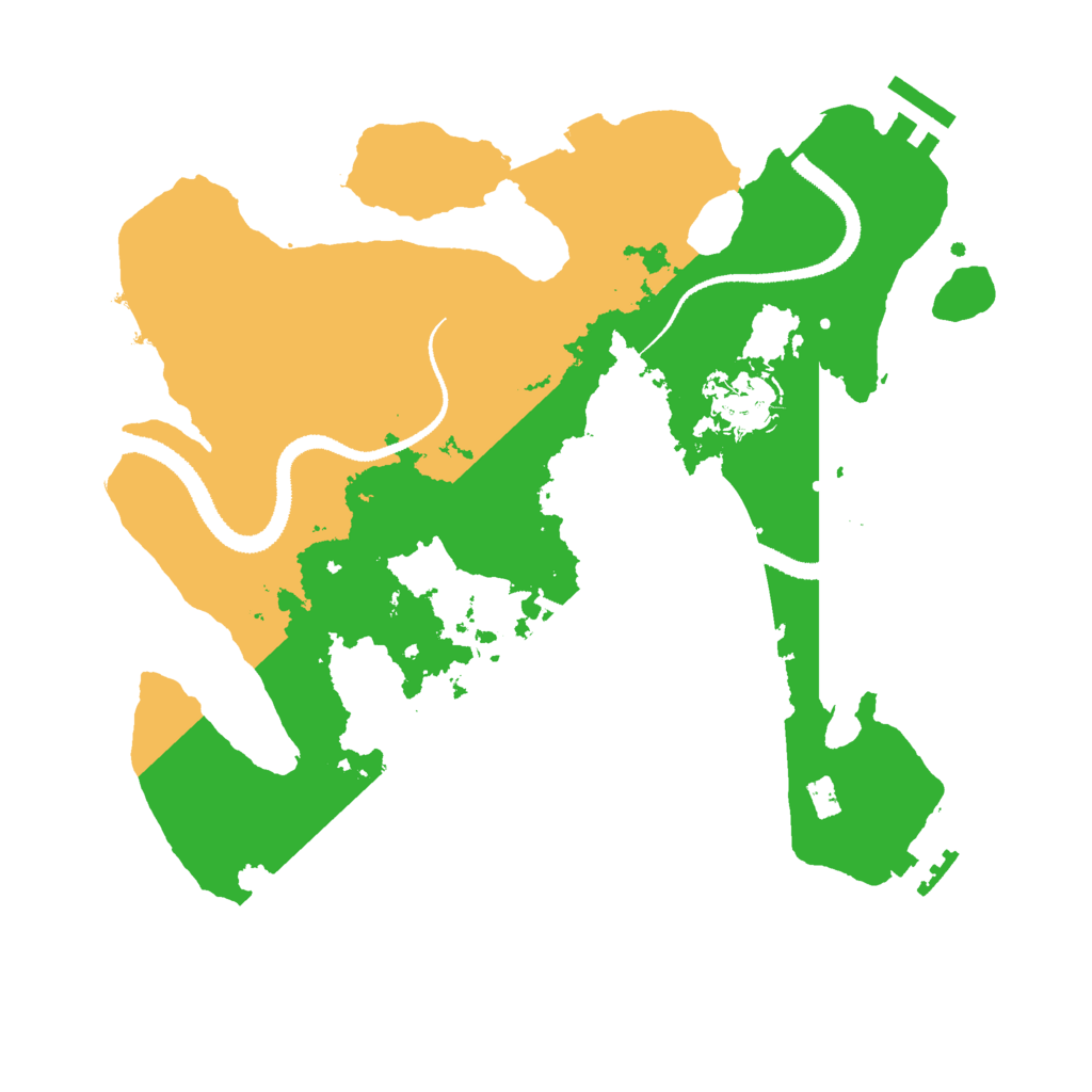 Biome Rust Map: Procedural Map, Size: 3000, Seed: 555866
