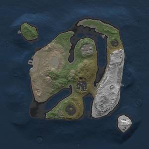 Rust Map: Procedural Map, Size: 2041, Seed: 13843, 9 Monuments