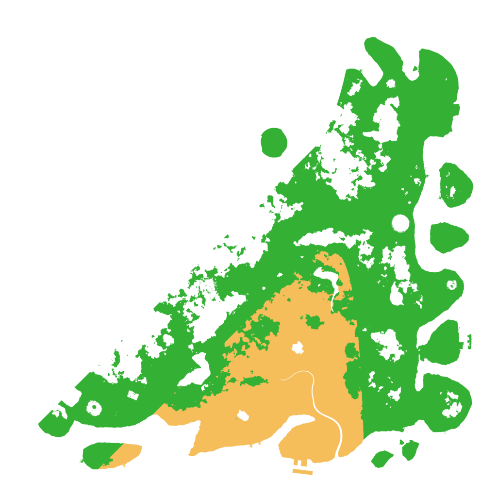 Biome Rust Map: Procedural Map, Size: 5000, Seed: 21208518