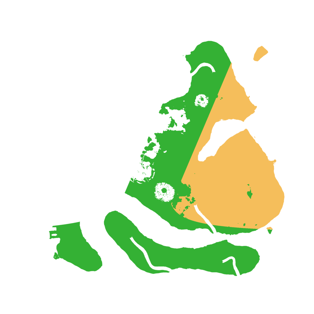 Biome Rust Map: Procedural Map, Size: 2419, Seed: 2542