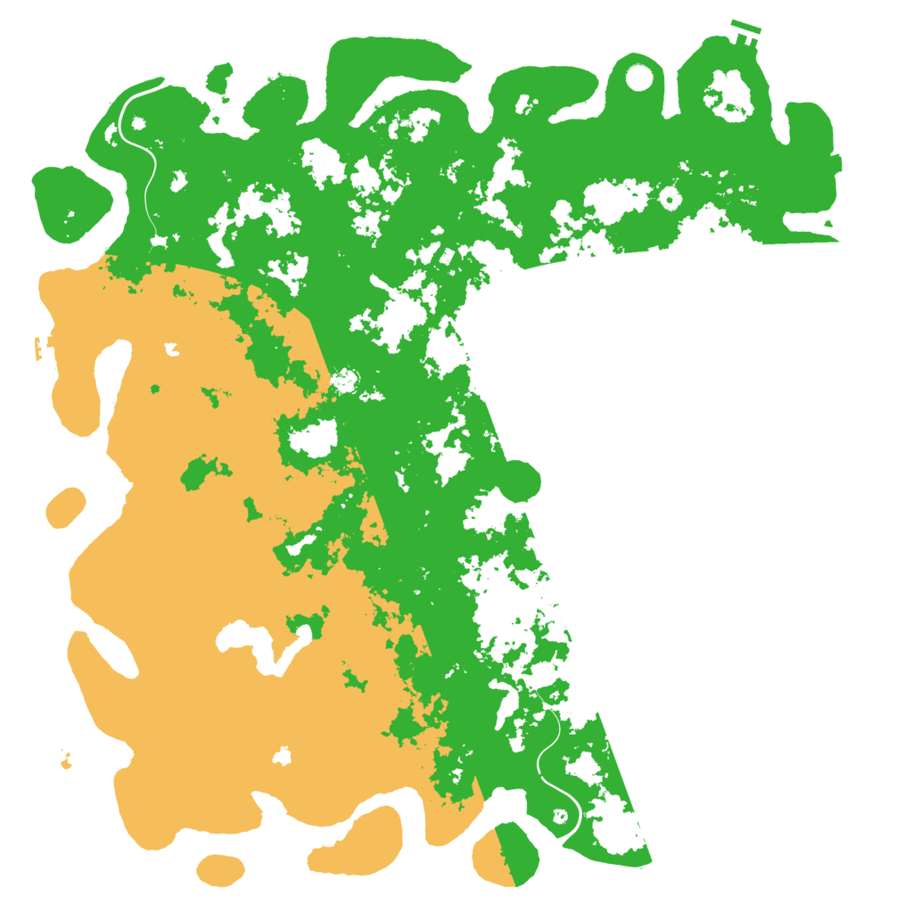 Biome Rust Map: Procedural Map, Size: 6000, Seed: 65280989