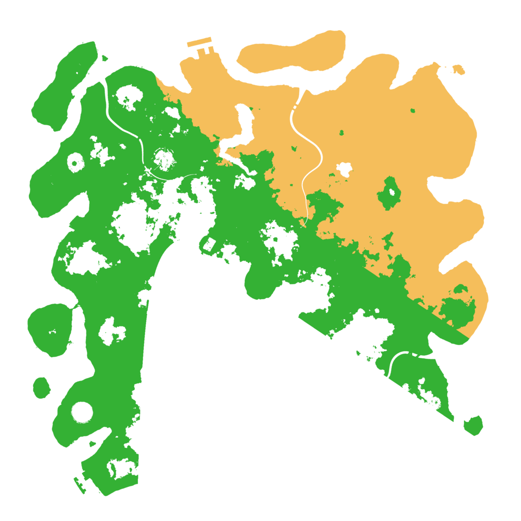 Biome Rust Map: Procedural Map, Size: 4300, Seed: 425440772