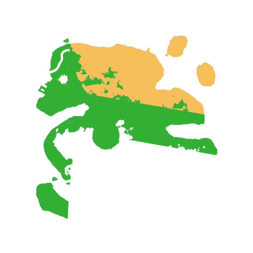 Biome Rust Map: Procedural Map, Size: 2500, Seed: 1118996241