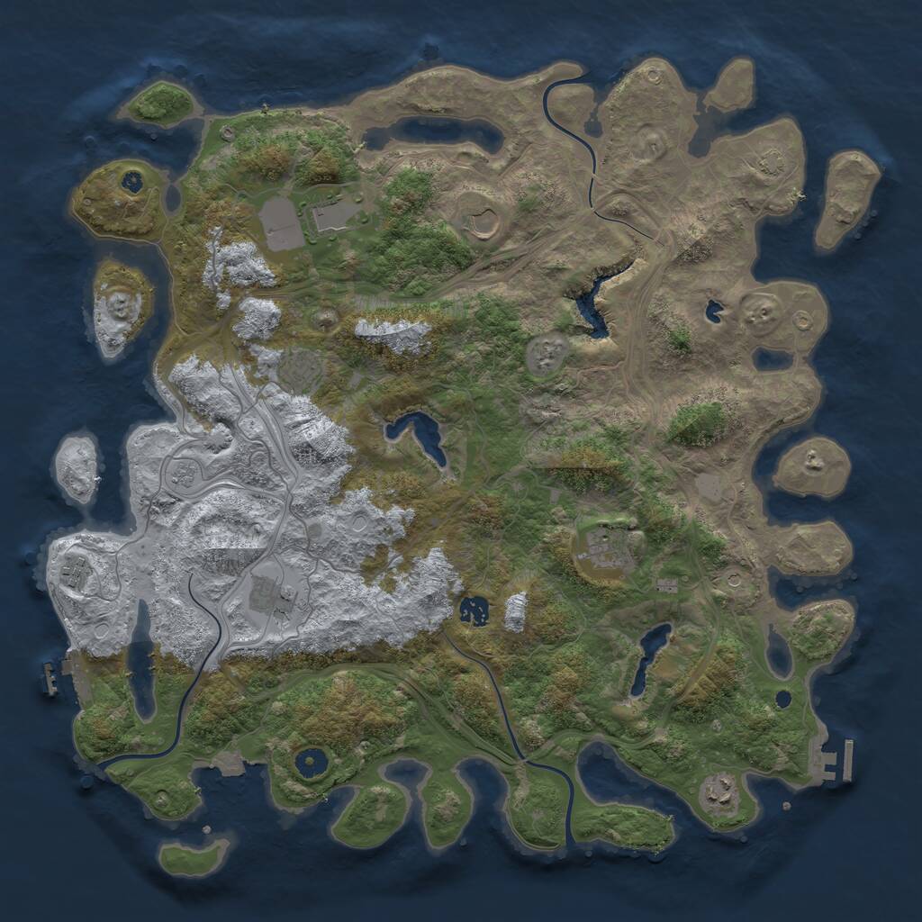 Rust Map: Procedural Map, Size: 4500, Seed: 20211202, 14 Monuments