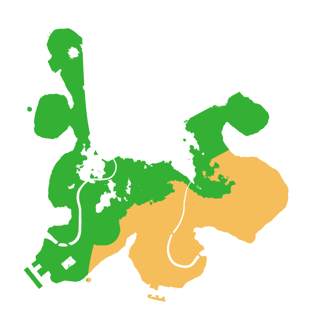 Biome Rust Map: Procedural Map, Size: 2550, Seed: 1524959088