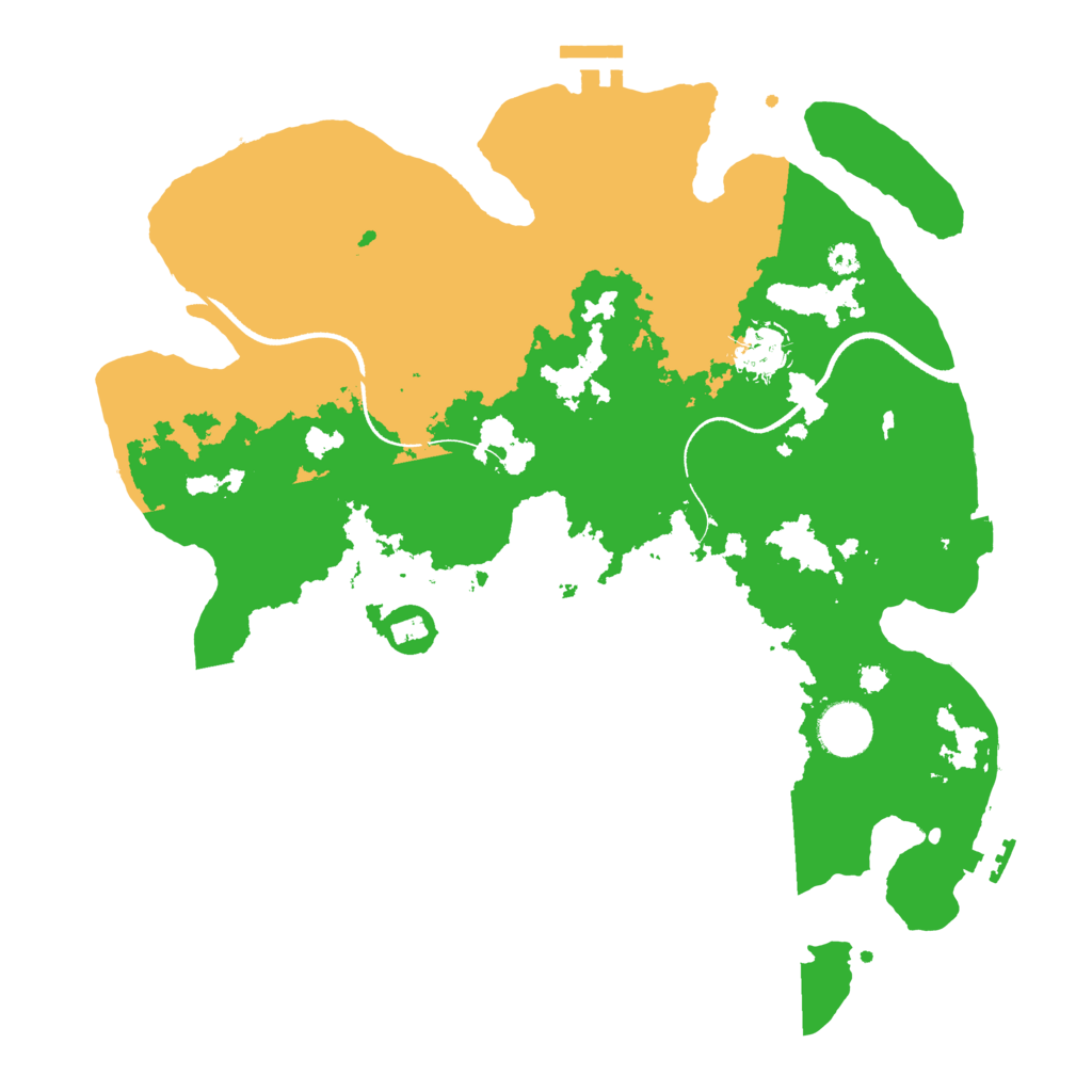 Biome Rust Map: Procedural Map, Size: 3500, Seed: 668551962