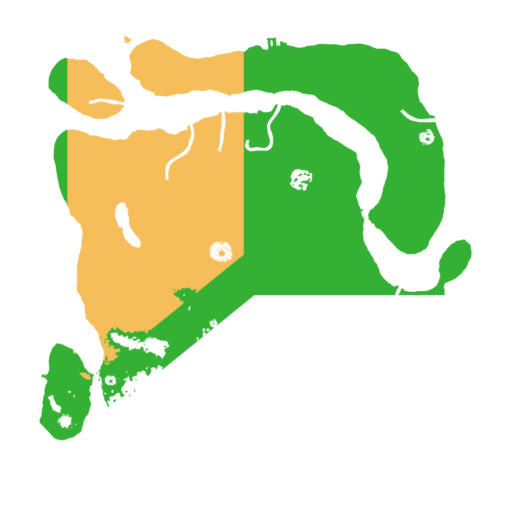 Biome Rust Map: Procedural Map, Size: 3500, Seed: 53526014