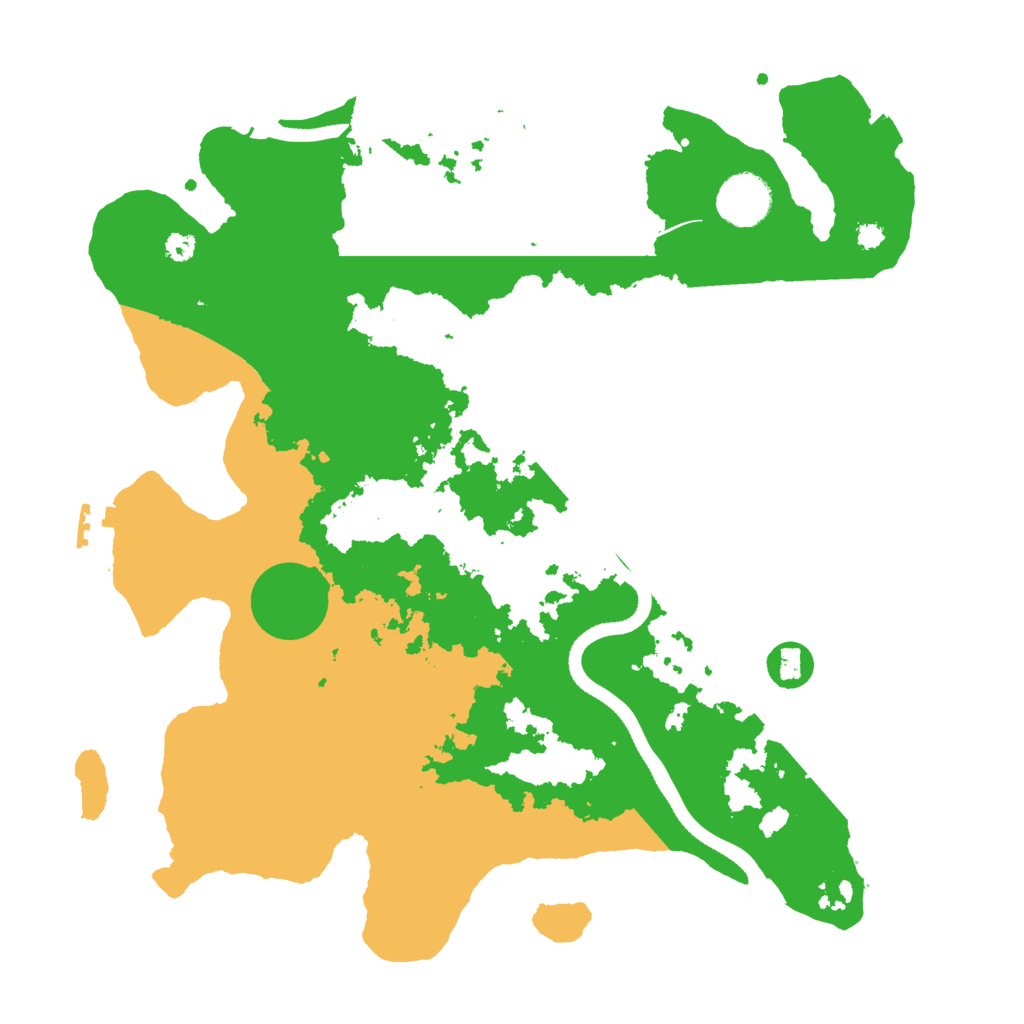 Biome Rust Map: Procedural Map, Size: 3500, Seed: 1936496657