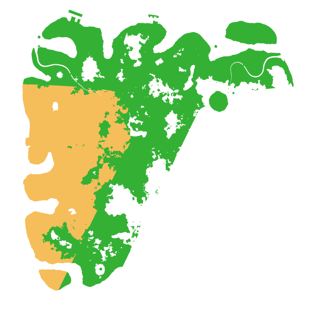 Biome Rust Map: Procedural Map, Size: 4500, Seed: 31221