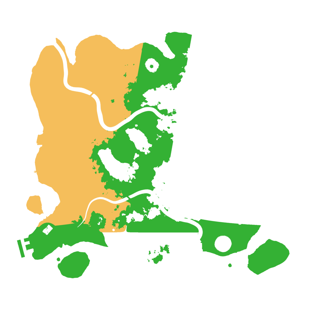 Biome Rust Map: Procedural Map, Size: 3500, Seed: 1993712829
