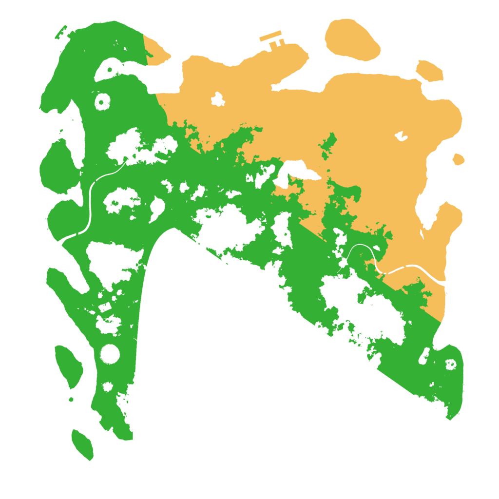 Biome Rust Map: Procedural Map, Size: 4500, Seed: 25363562