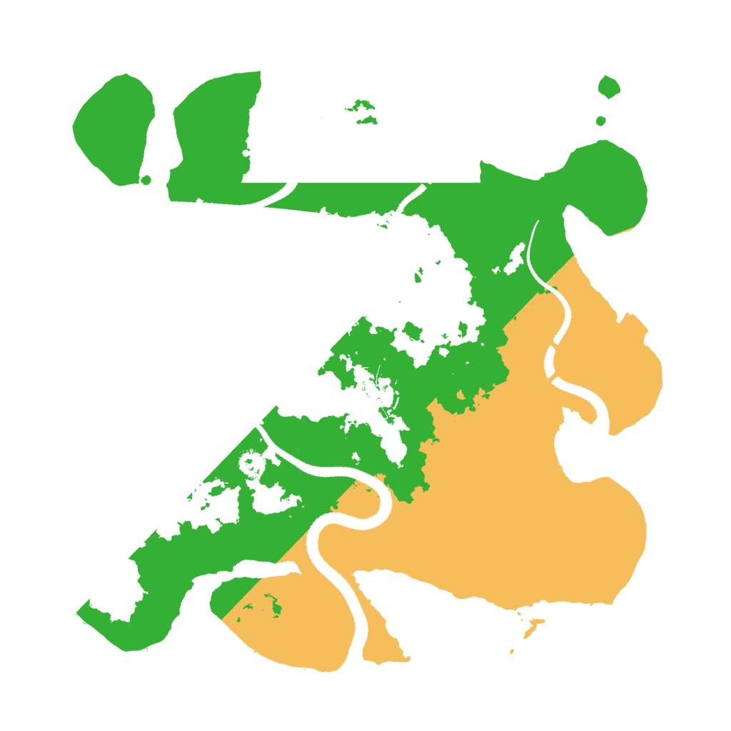 Biome Rust Map: Procedural Map, Size: 3000, Seed: 736158