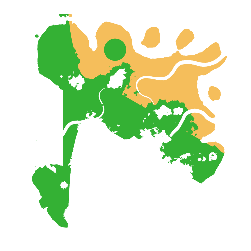 Biome Rust Map: Procedural Map, Size: 3000, Seed: 410621