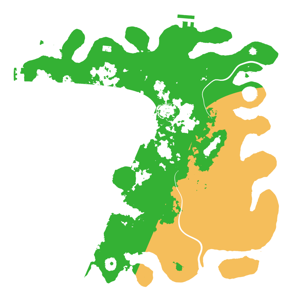 Biome Rust Map: Procedural Map, Size: 3650, Seed: 583745253