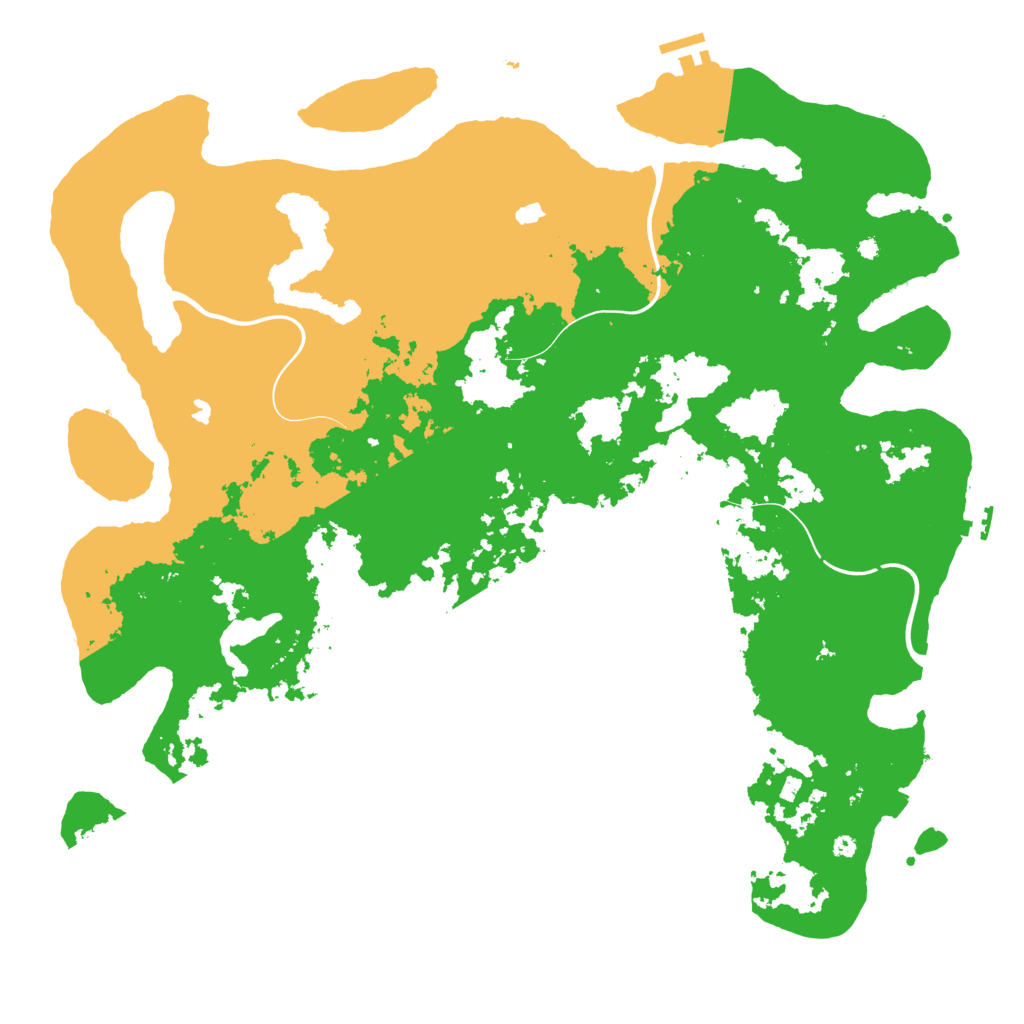 Biome Rust Map: Procedural Map, Size: 4500, Seed: 388304359