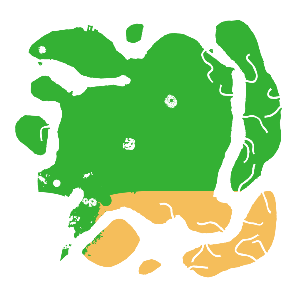 Biome Rust Map: Procedural Map, Size: 3600, Seed: 725897664