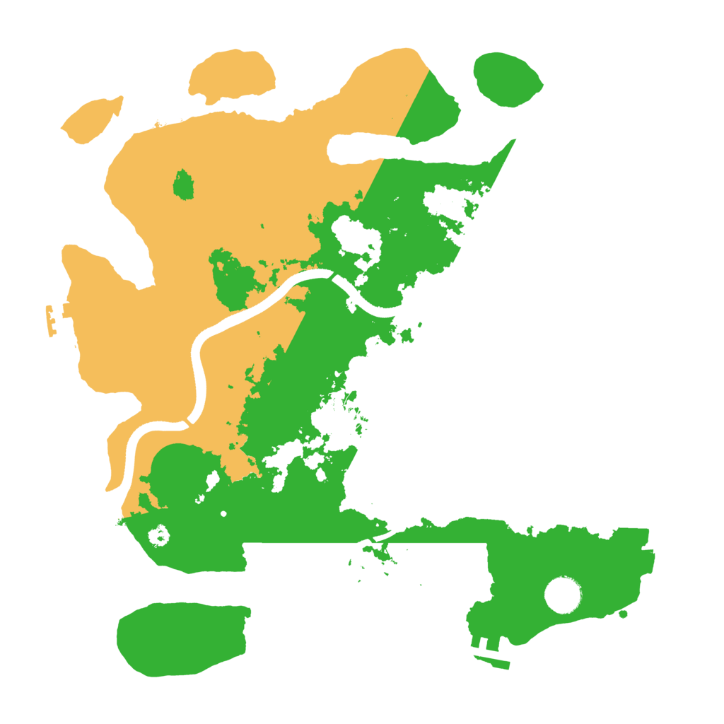 Biome Rust Map: Procedural Map, Size: 3500, Seed: 301779829
