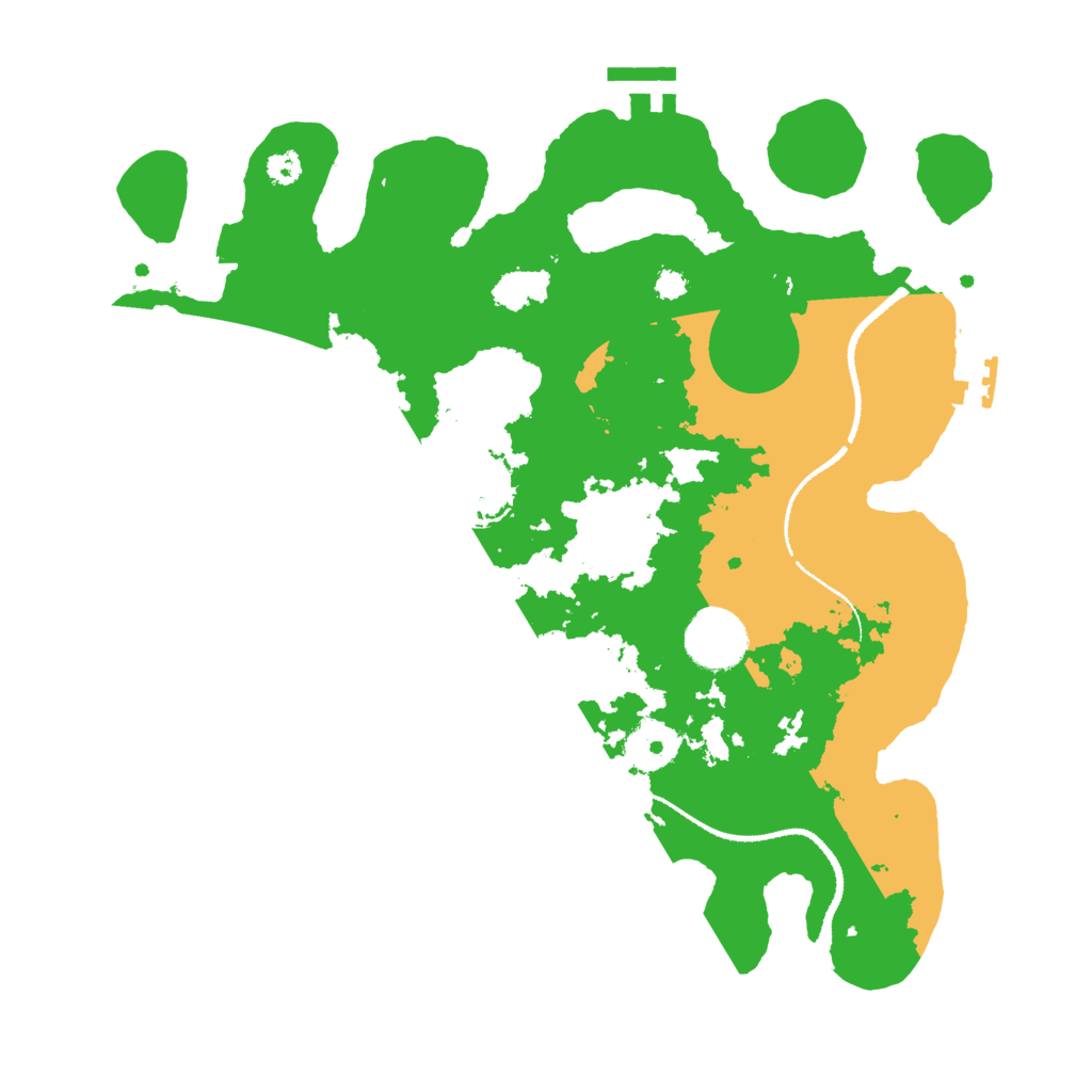 Biome Rust Map: Procedural Map, Size: 3200, Seed: 1735388847