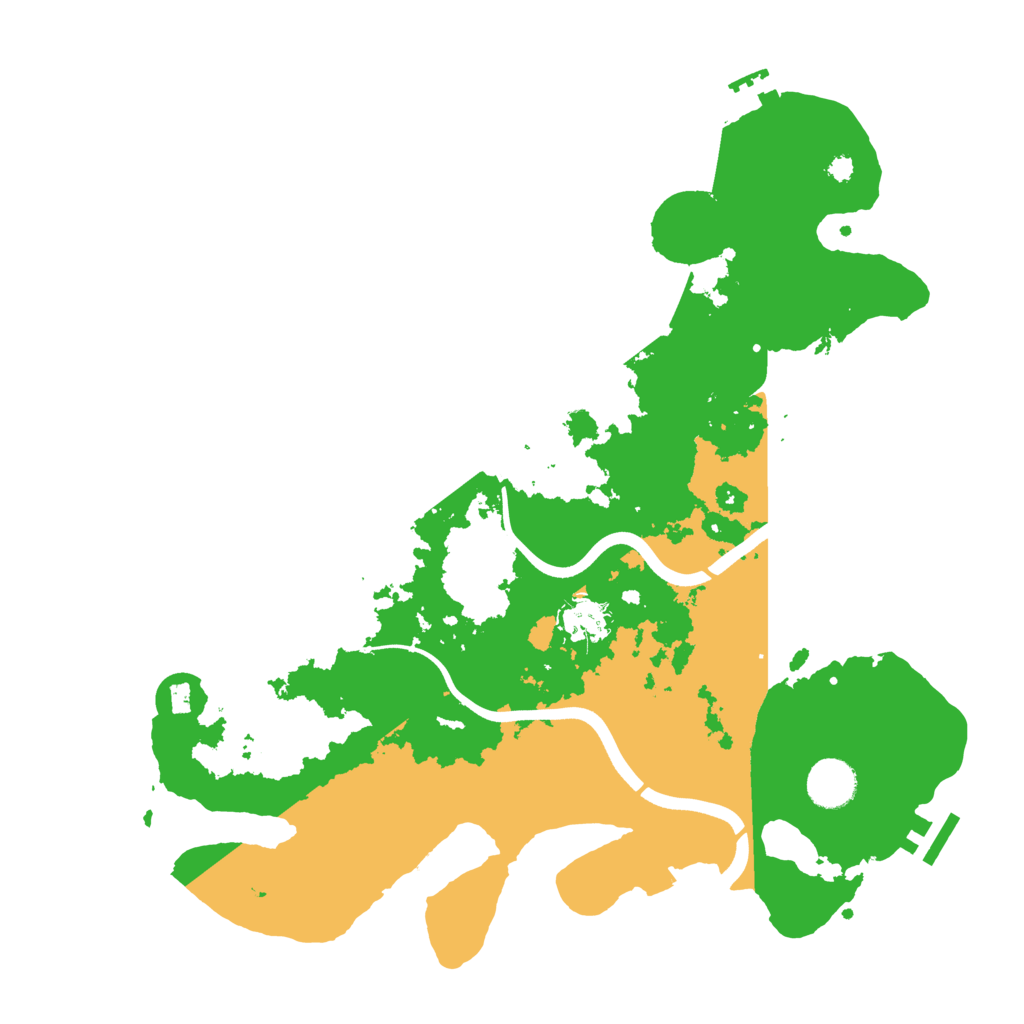 Biome Rust Map: Procedural Map, Size: 3700, Seed: 86751554