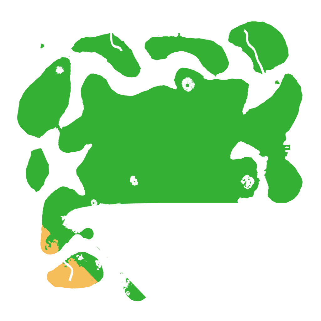 Biome Rust Map: Procedural Map, Size: 3700, Seed: 205735657