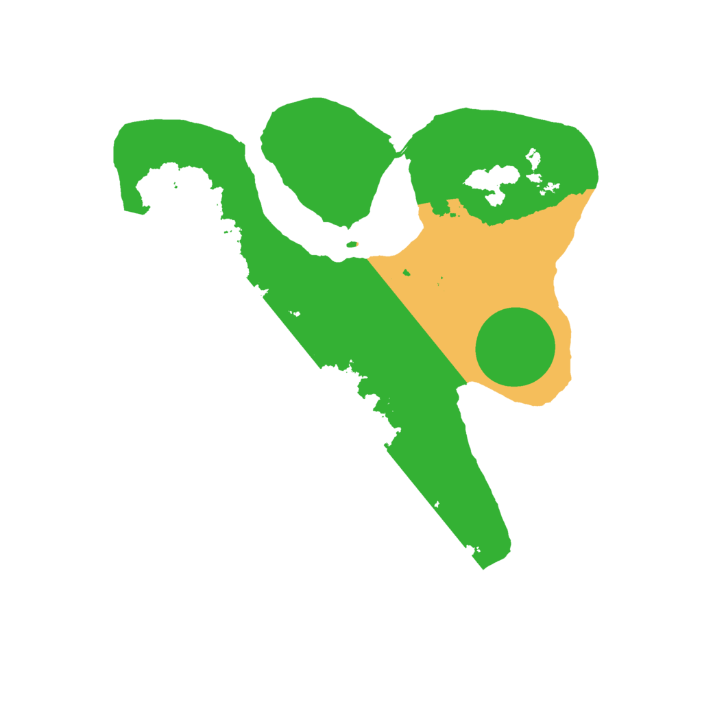 Biome Rust Map: Barren, Size: 2350, Seed: 54321