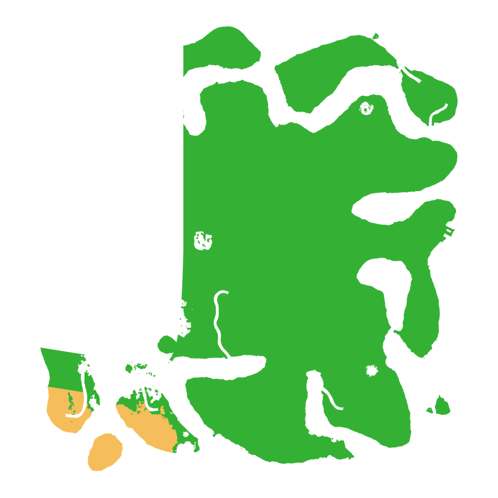 Biome Rust Map: Procedural Map, Size: 3900, Seed: 28498