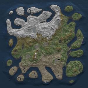 Thumbnail Rust Map: Procedural Map, Size: 4250, Seed: 2345, 17 Monuments