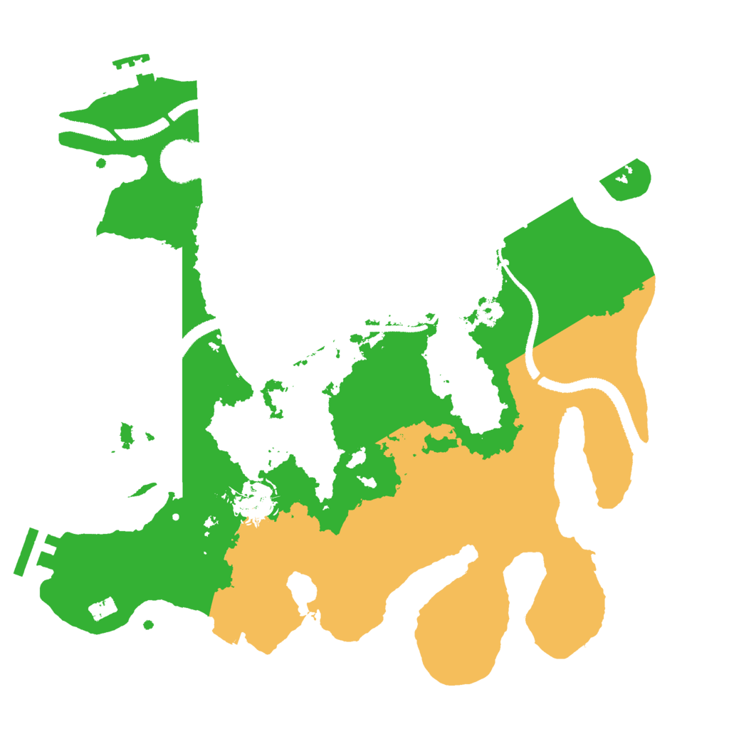 Biome Rust Map: Procedural Map, Size: 3000, Seed: 215214