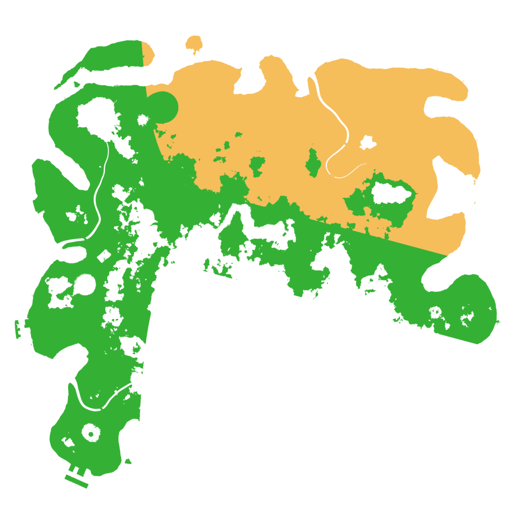 Biome Rust Map: Procedural Map, Size: 4300, Seed: 353816215
