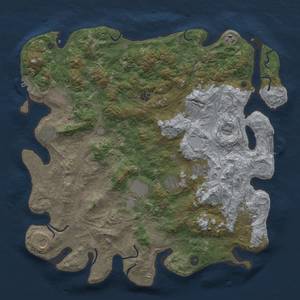 Thumbnail Rust Map: Procedural Map, Size: 4600, Seed: 420, 20 Monuments