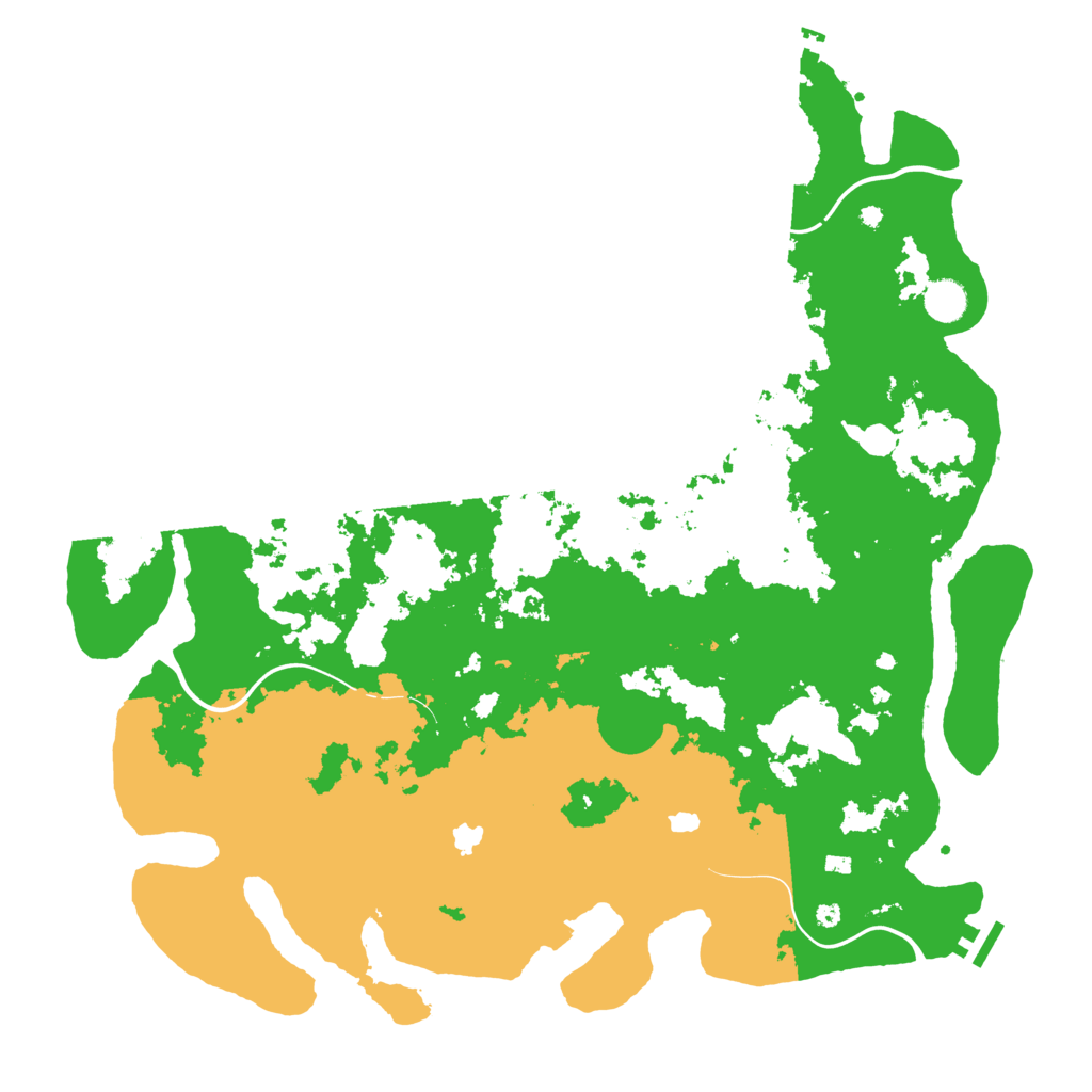 Biome Rust Map: Procedural Map, Size: 4500, Seed: 463212210