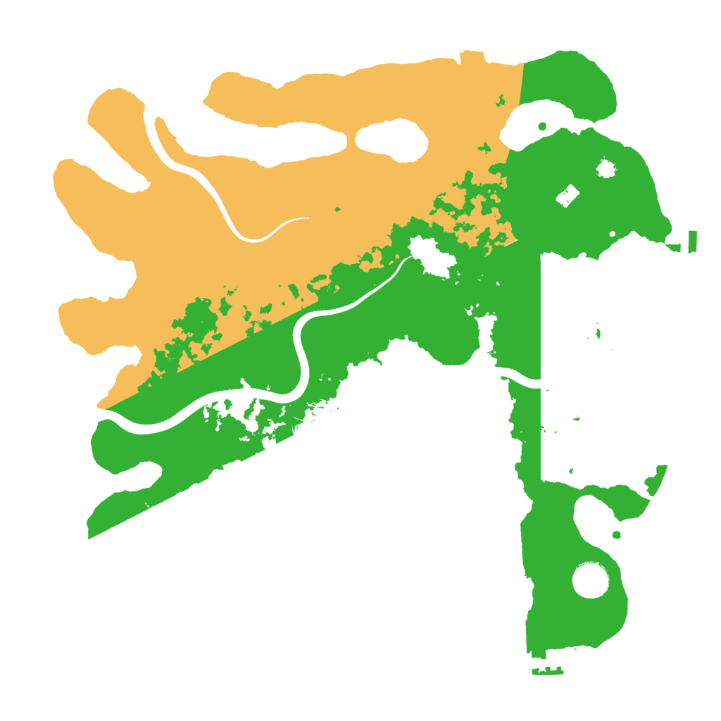 Biome Rust Map: Procedural Map, Size: 3500, Seed: 7111