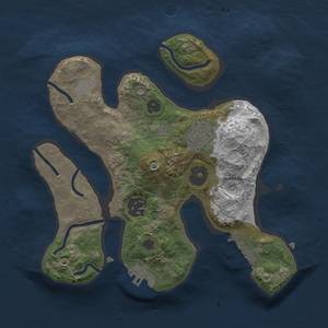 Thumbnail Rust Map: Procedural Map, Size: 2500, Seed: 4334243, 10 Monuments