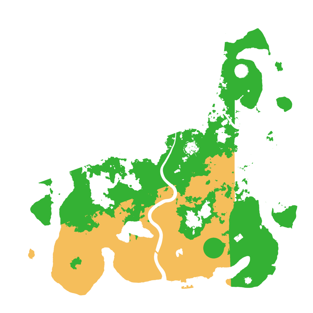 Biome Rust Map: Procedural Map, Size: 4000, Seed: 28521