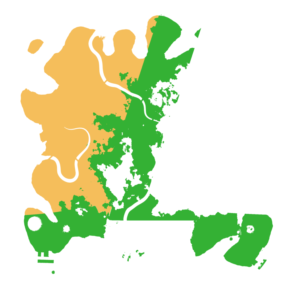 Biome Rust Map: Procedural Map, Size: 3700, Seed: 55413019