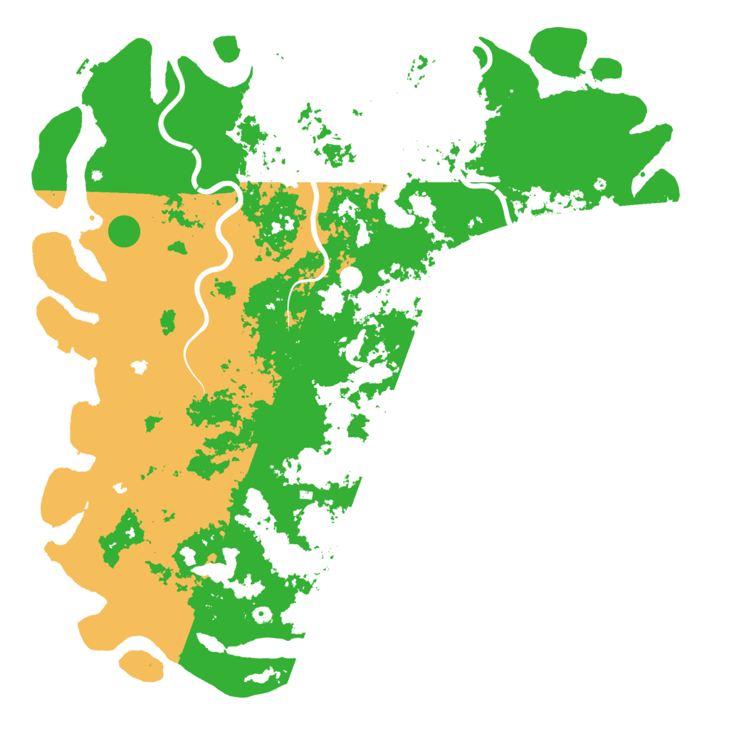 Biome Rust Map: Procedural Map, Size: 6000, Seed: 258