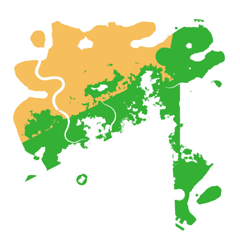 Biome Rust Map: Procedural Map, Size: 3700, Seed: 338648699