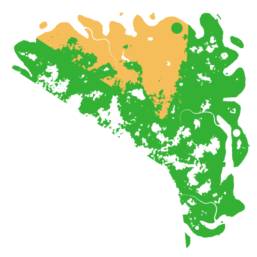 Biome Rust Map: Procedural Map, Size: 6000, Seed: 56067144