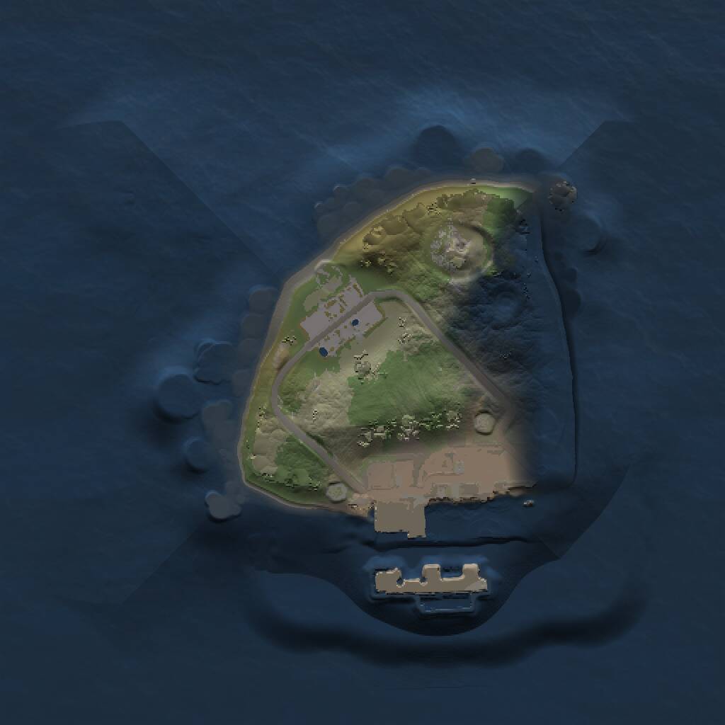 Rust Map: Procedural Map, Size: 1000, Seed: 669966, 2 Monuments