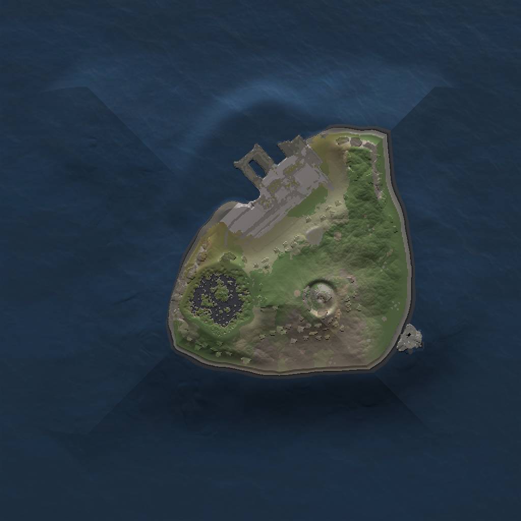 Rust Map: Procedural Map, Size: 1000, Seed: 669966, 4 Monuments