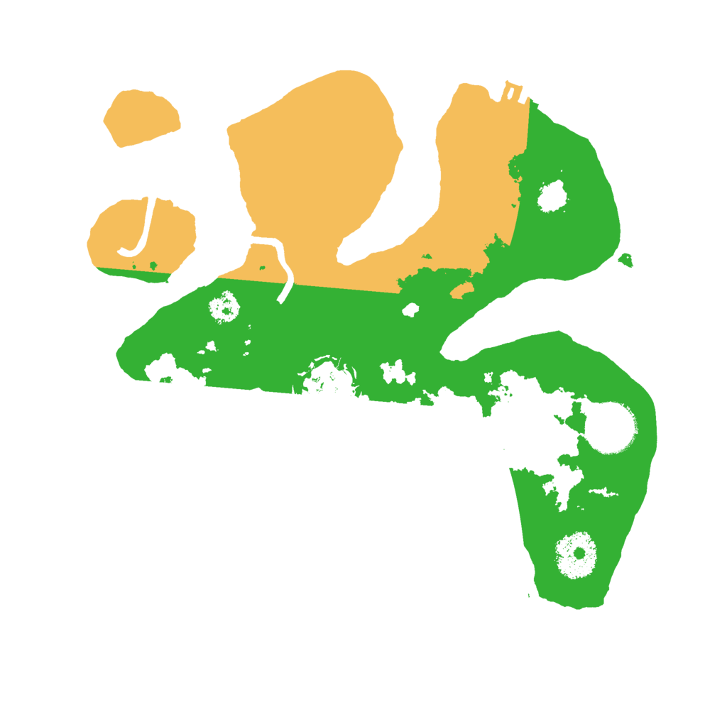 Biome Rust Map: Procedural Map, Size: 2500, Seed: 31812060