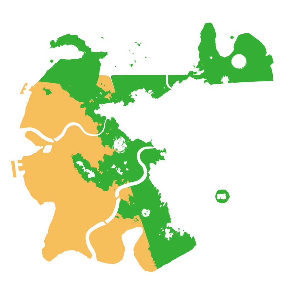 Biome Rust Map: Procedural Map, Size: 3650, Seed: 2022199327