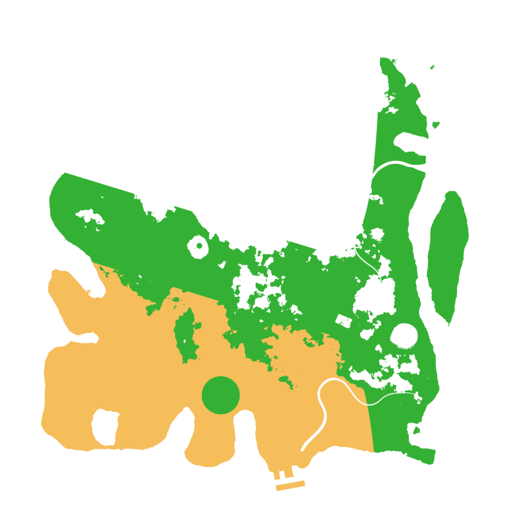 Biome Rust Map: Procedural Map, Size: 3600, Seed: 1151203600