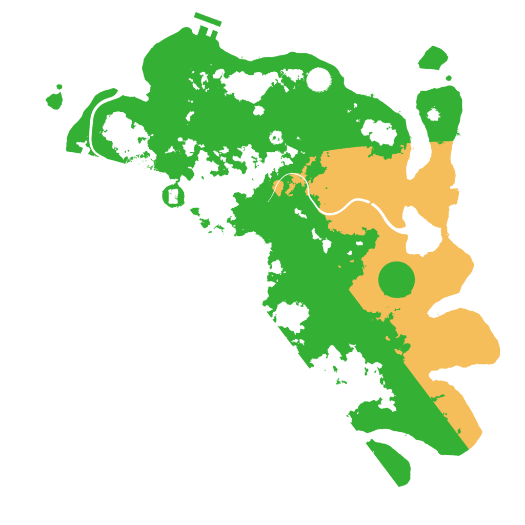 Biome Rust Map: Procedural Map, Size: 3800, Seed: 2065103019
