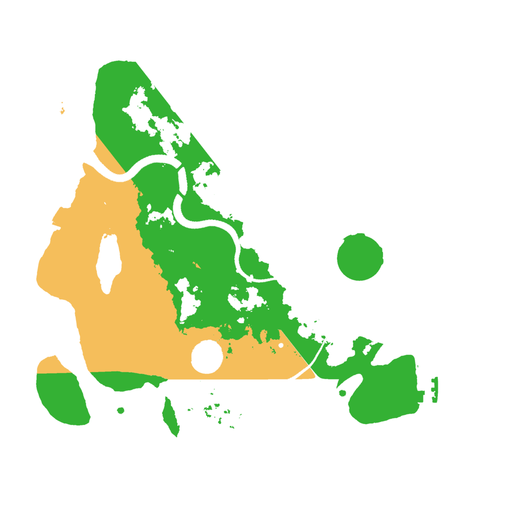 Biome Rust Map: Procedural Map, Size: 3000, Seed: 29390463