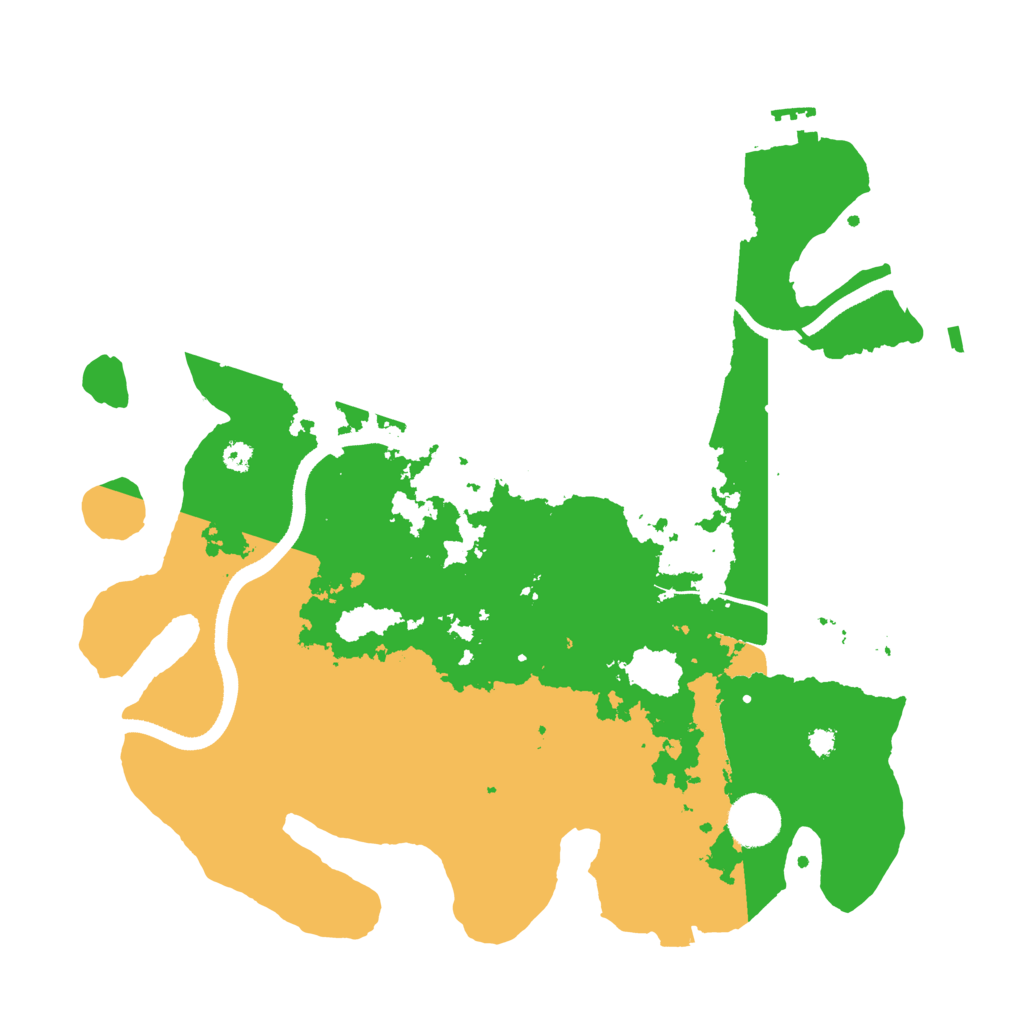 Biome Rust Map: Procedural Map, Size: 3500, Seed: 2029827751