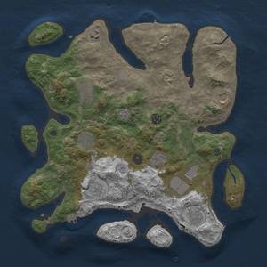 Thumbnail Rust Map: Procedural Map, Size: 3750, Seed: 86846795, 19 Monuments