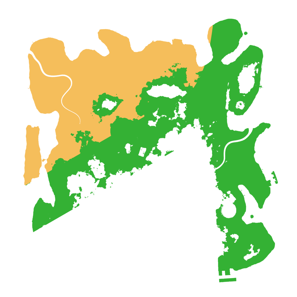 Biome Rust Map: Procedural Map, Size: 3500, Seed: 147836330