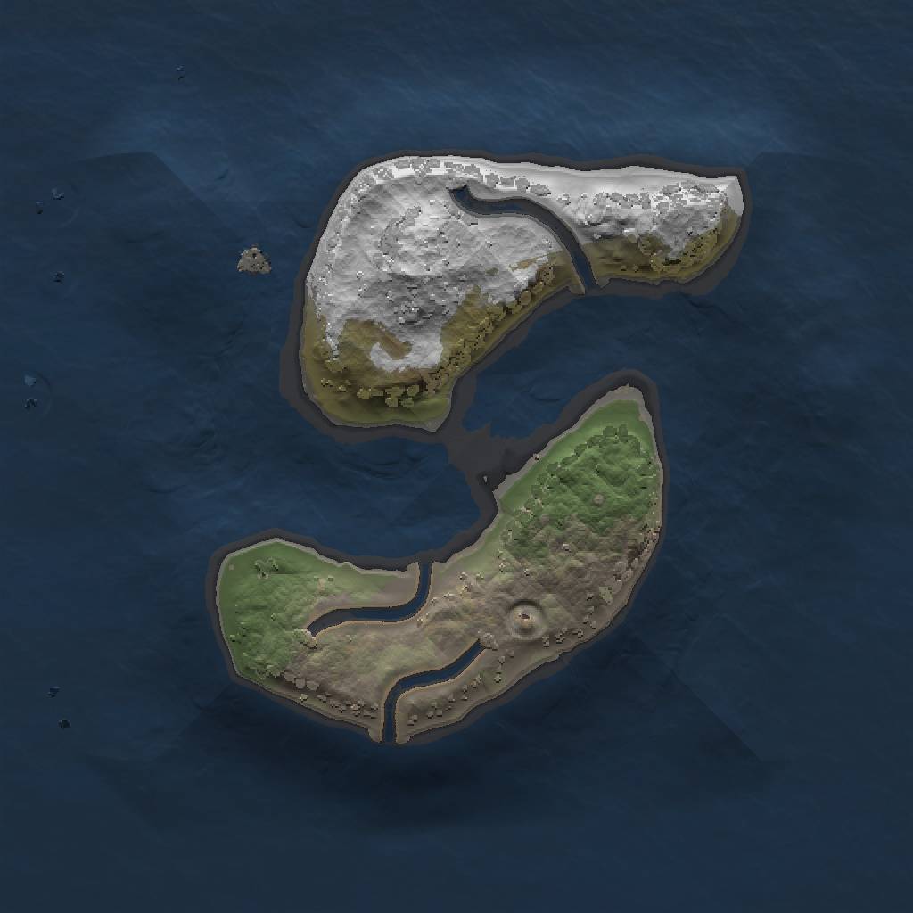 Rust Map: Procedural Map, Size: 1500, Seed: 3032, 4 Monuments